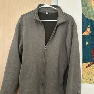 Banana Republic Men's Gray Zip-Up Sweater